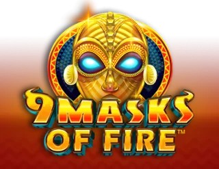 9 Masks of Fire slot logo by Gameburger Studios at Captain Jack Casino9 Masks of Fire