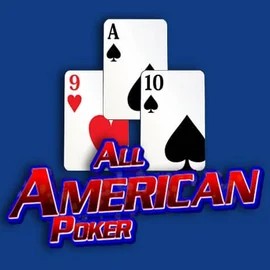 All American Poker slot logo by RTG (Reel Time Gaming) at Captain Jack Casino