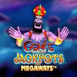 Logo of Genie Jackpots Megaways from Blueprint Gaming at Captain Jack Casino