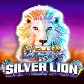 Stellar Jackpots with Silver Lion logo by Lightning Box Game at Captain Jack CasinoStellar Jackpots with Silver Lion